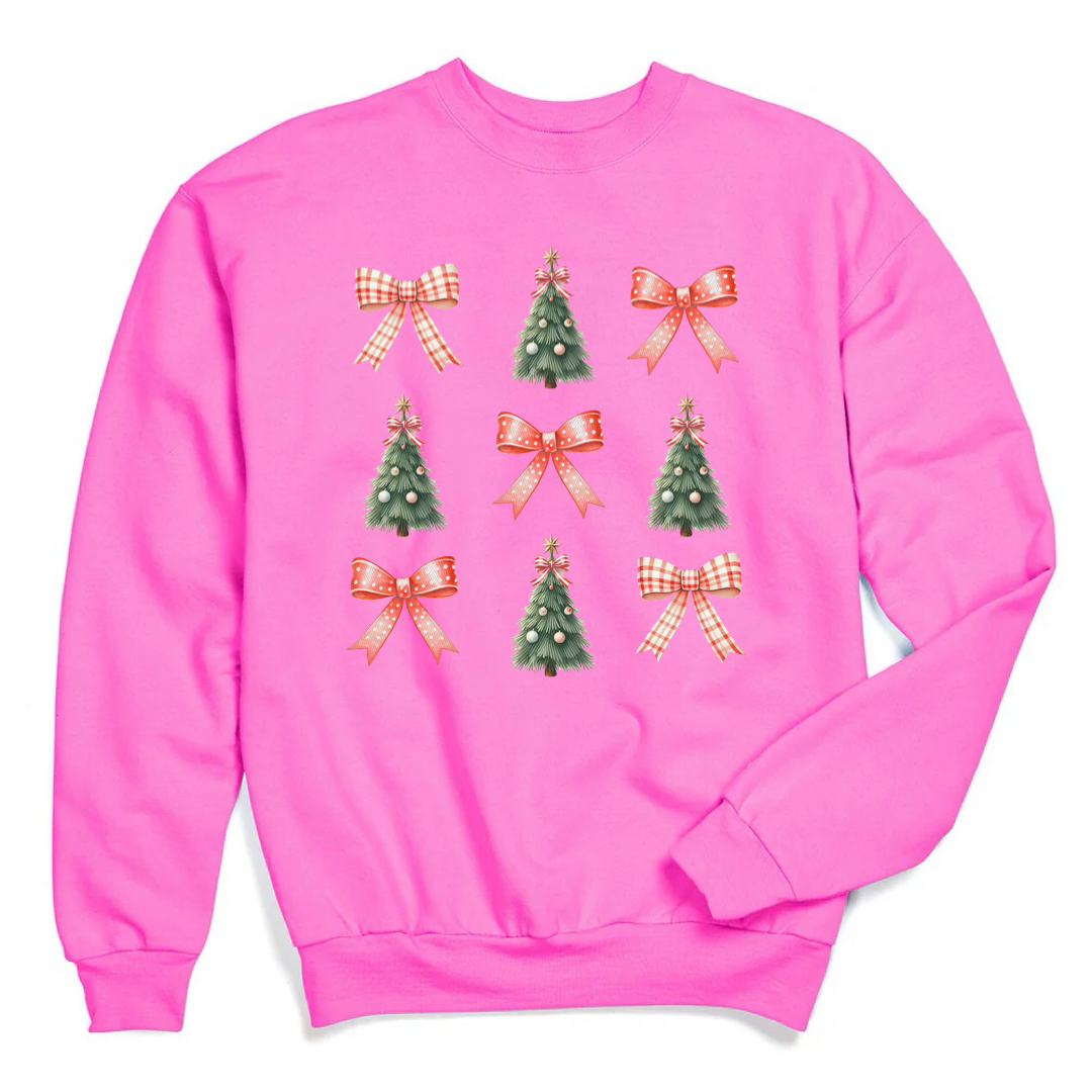 Pink Coquette Christmas Crewneck & Hoodie