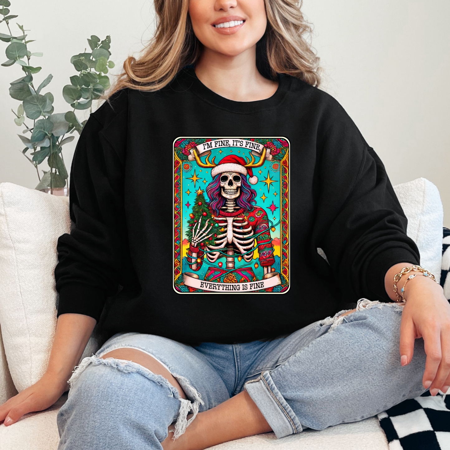 I'm Fine, It's Fine, Everything Is Fine Crewneck & Hoodie