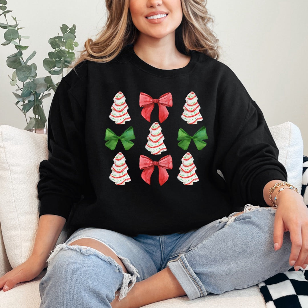 Christmas Cakes Coquette Crewneck & Hoodie
