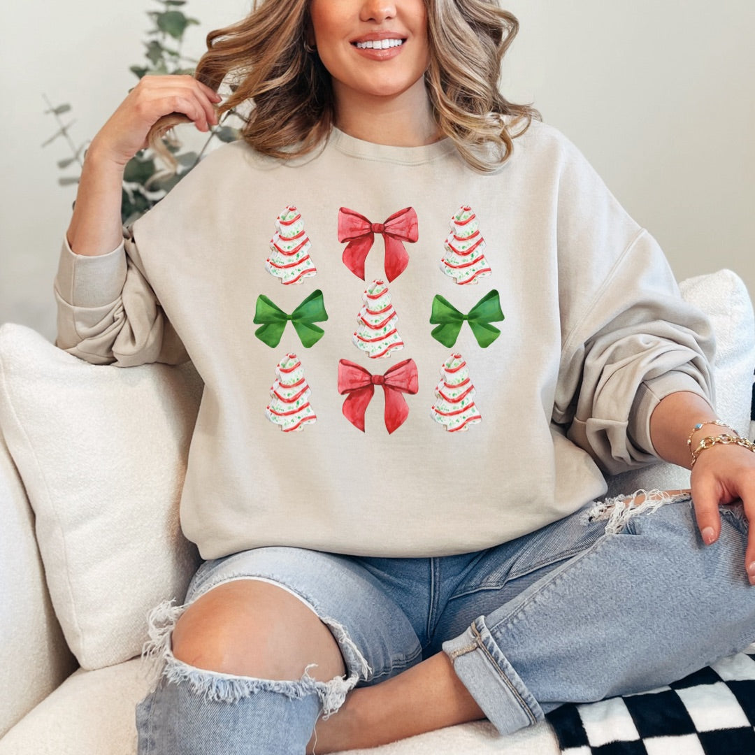 Christmas Cakes Coquette Crewneck & Hoodie