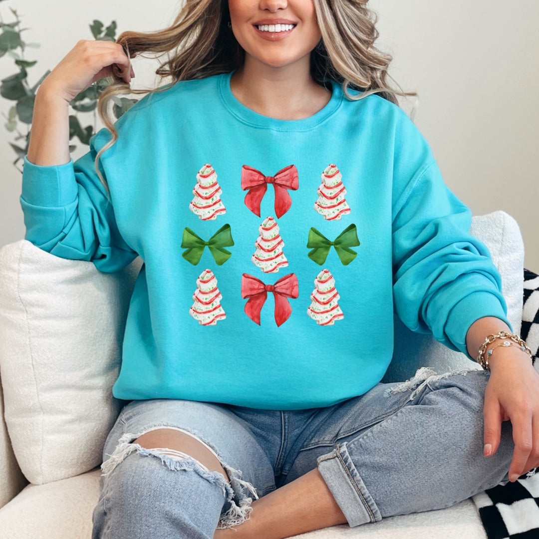 Christmas Cakes Coquette Crewneck & Hoodie