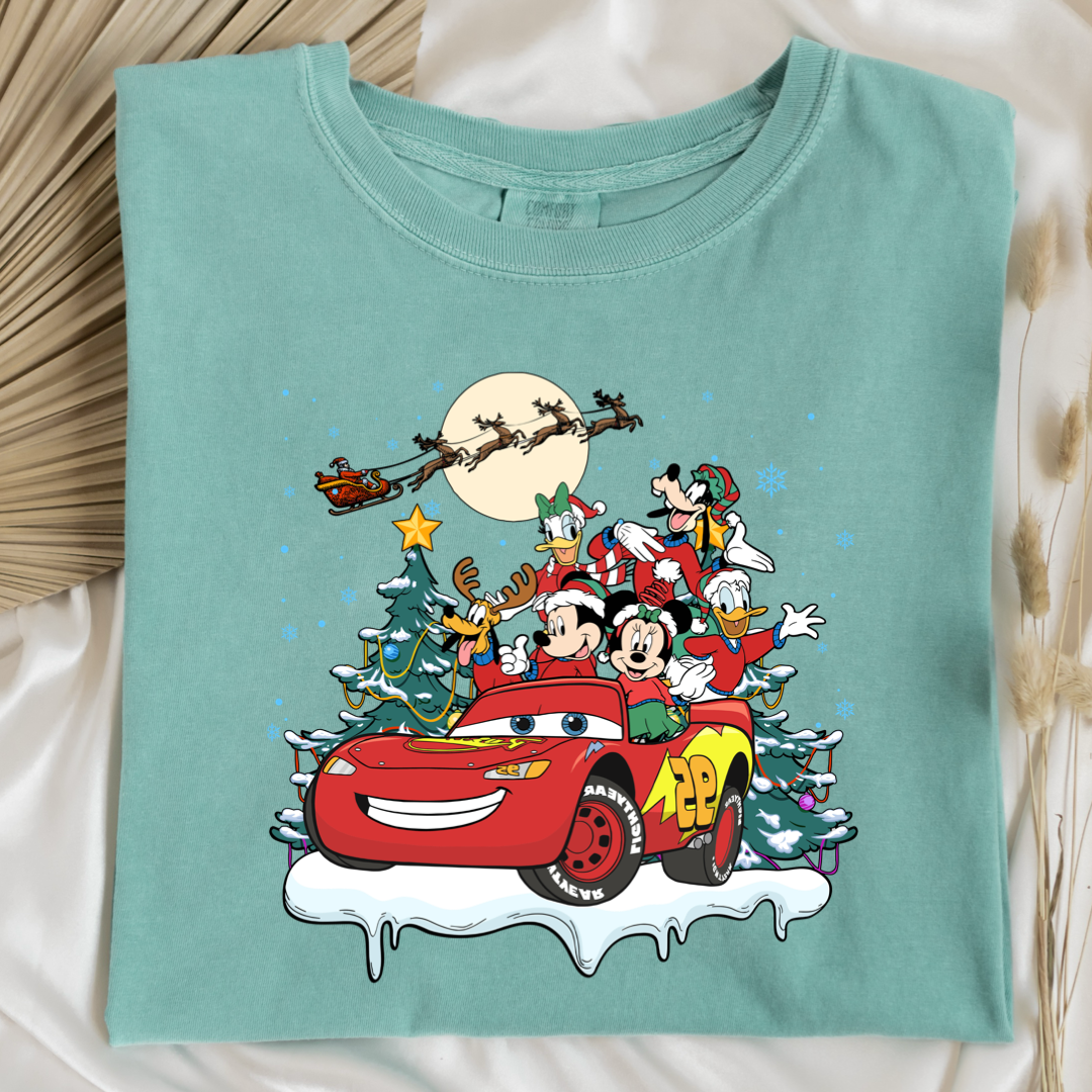 Lightning McQueen & Friends Christmas Graphic Tee