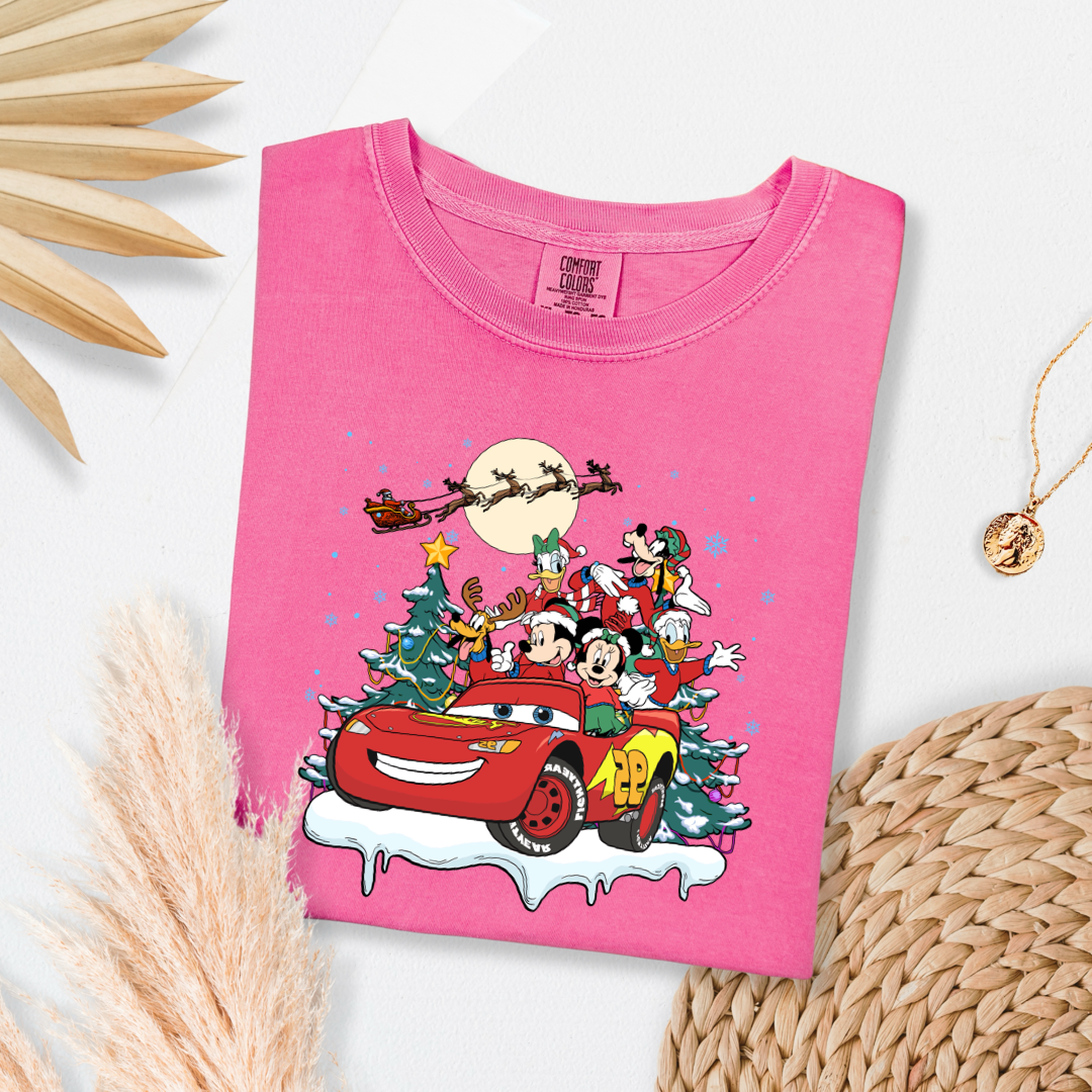 Lightning McQueen & Friends Christmas Graphic Tee