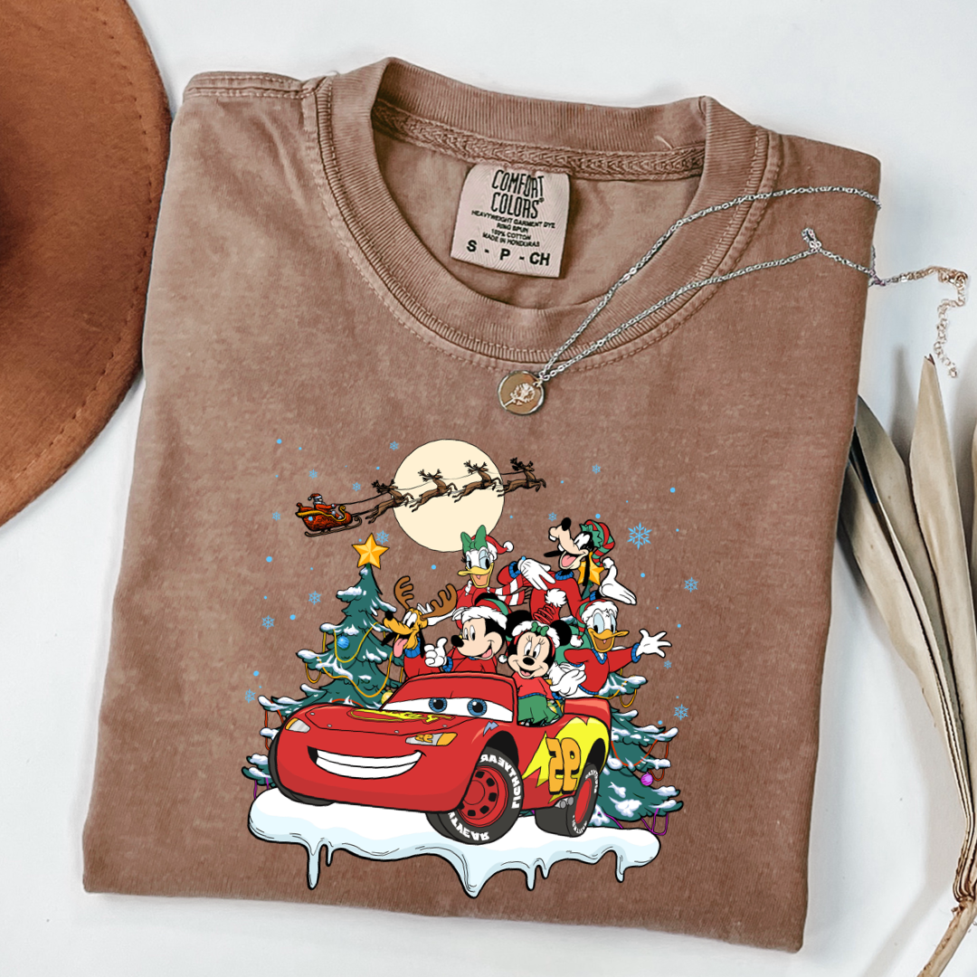 Lightning McQueen & Friends Christmas Graphic Tee