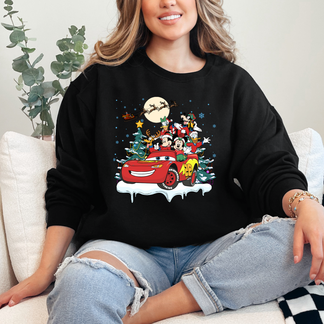 Lightning McQueen & Friends Christmas Crewneck & Hoodie