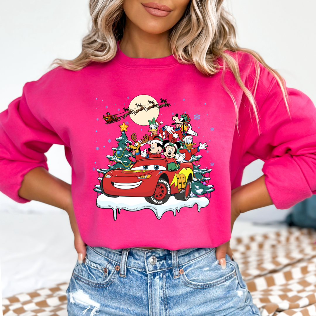 Lightning McQueen & Friends Christmas Crewneck & Hoodie