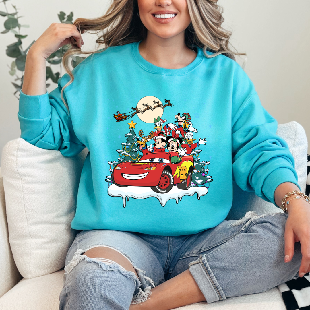 Lightning McQueen & Friends Christmas Crewneck & Hoodie