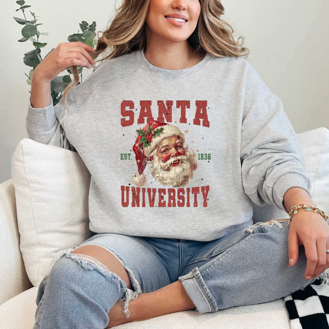 Santa University Crewneck & Hoodie