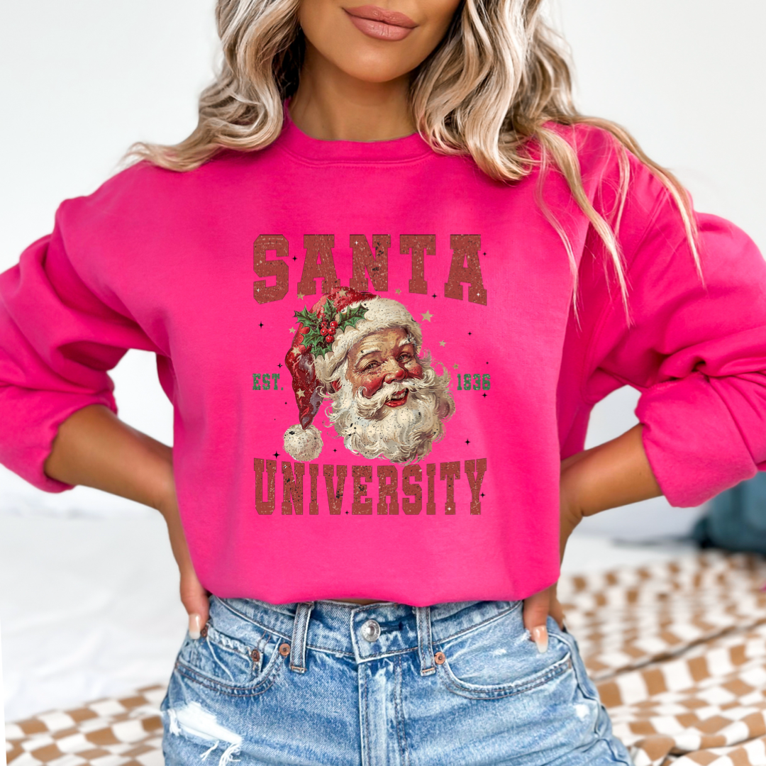 Santa University Crewneck & Hoodie