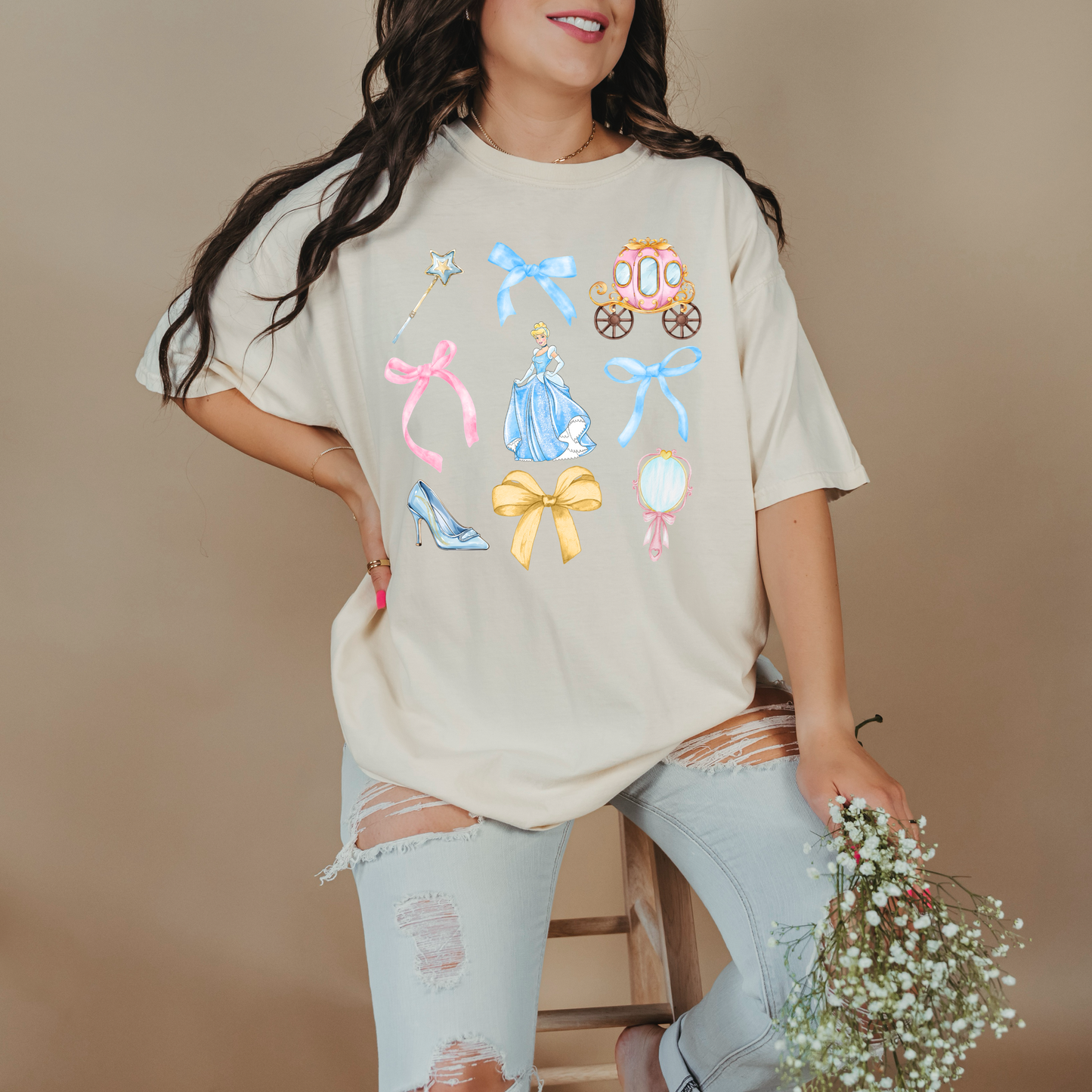 Princess Cinderella Coquette Graphic Tee