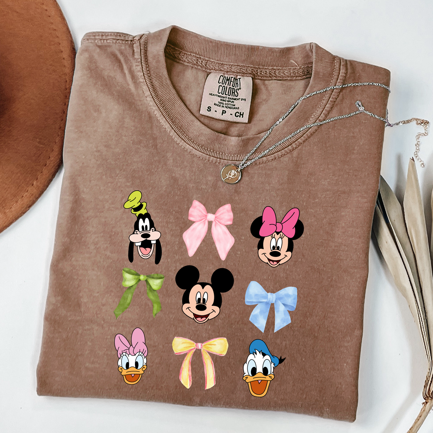 Disney Faces With Bows Coquette Graphic Tee