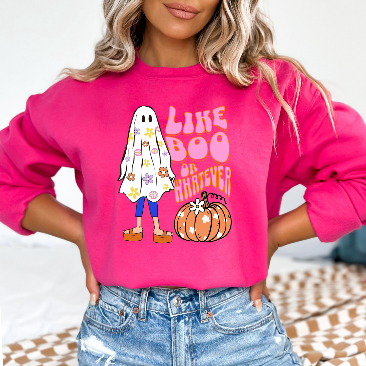 Lizzie McGuire "Like Boo or Whatever" Crewneck & Hoodie
