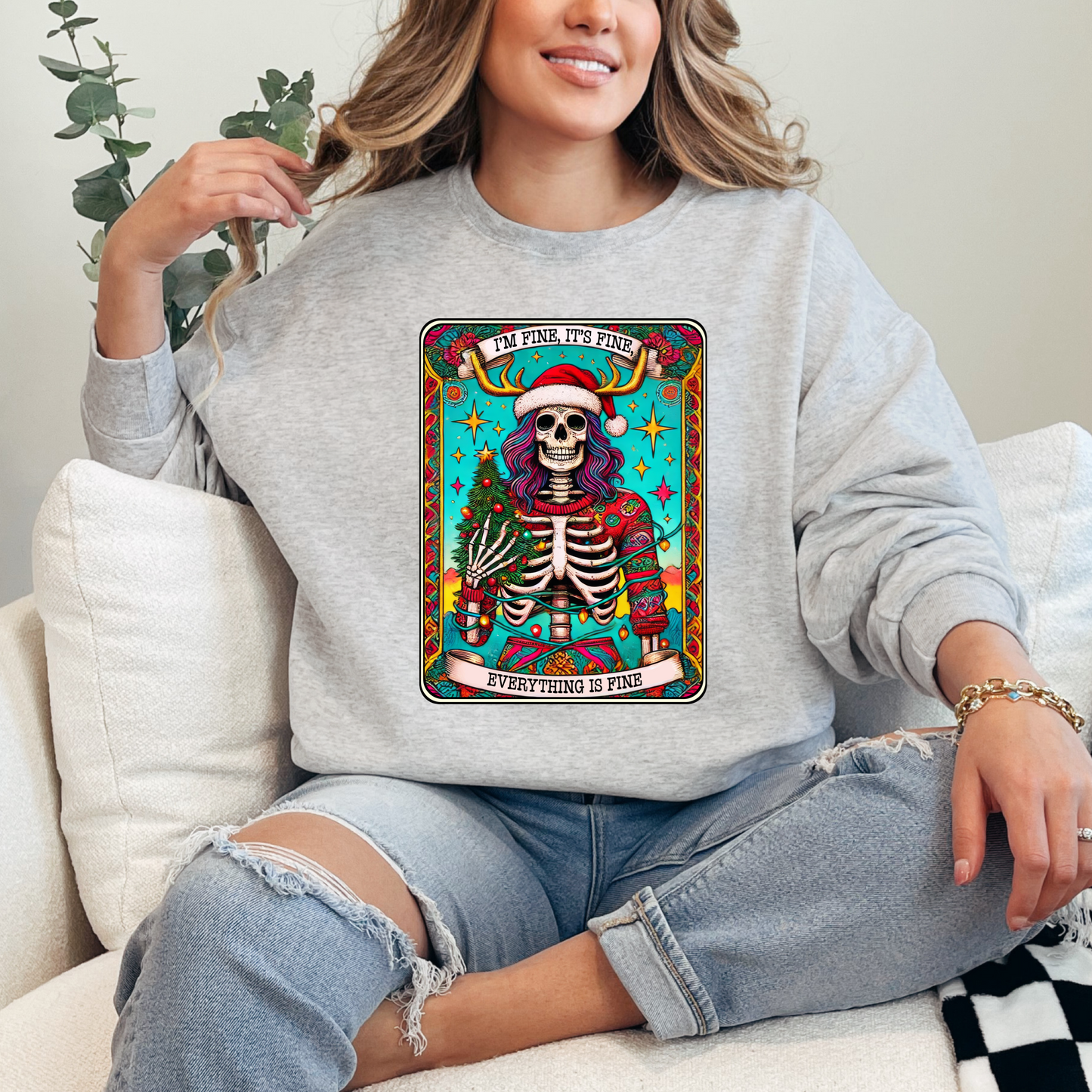 I'm Fine, It's Fine, Everything Is Fine Crewneck & Hoodie