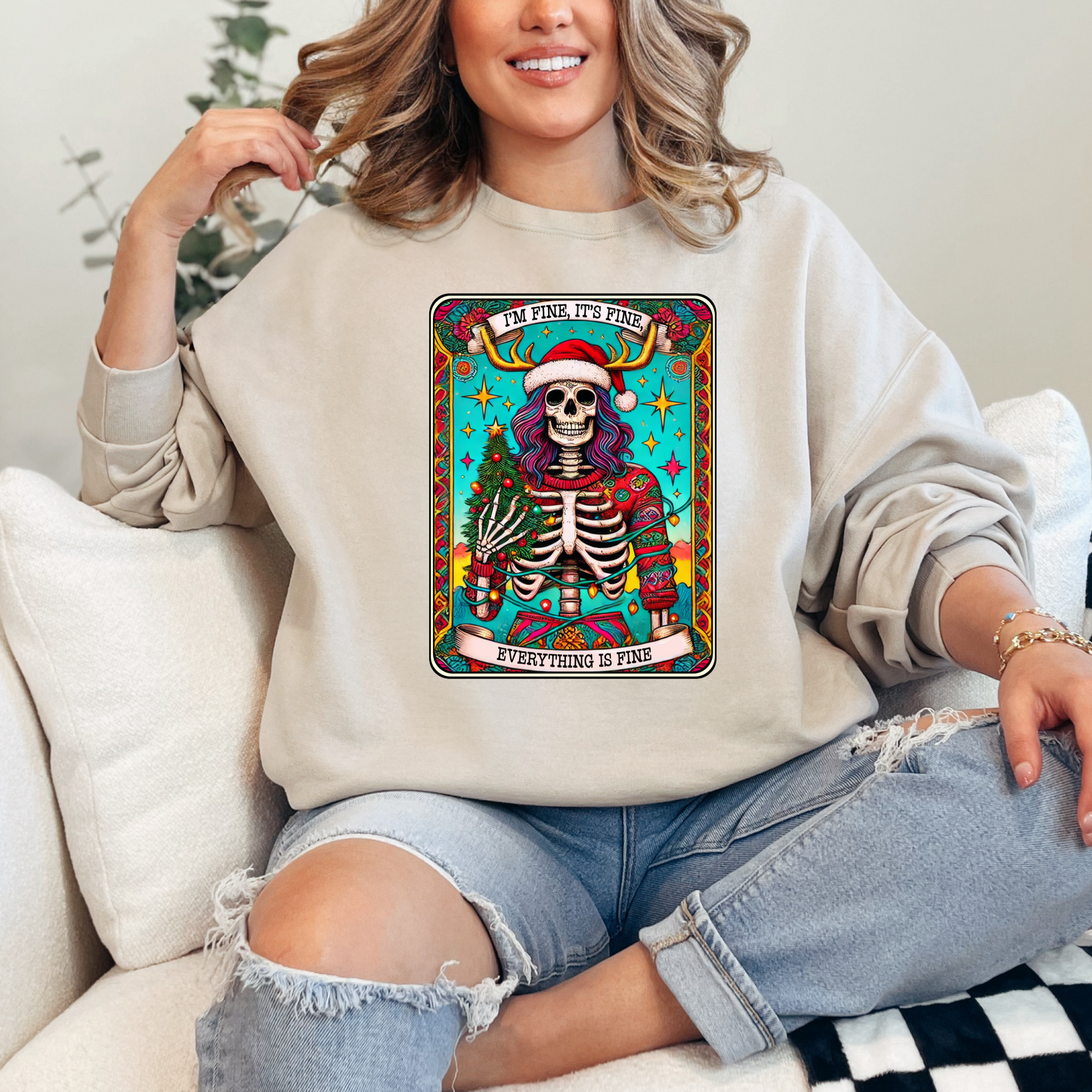 I'm Fine, It's Fine, Everything Is Fine Crewneck & Hoodie