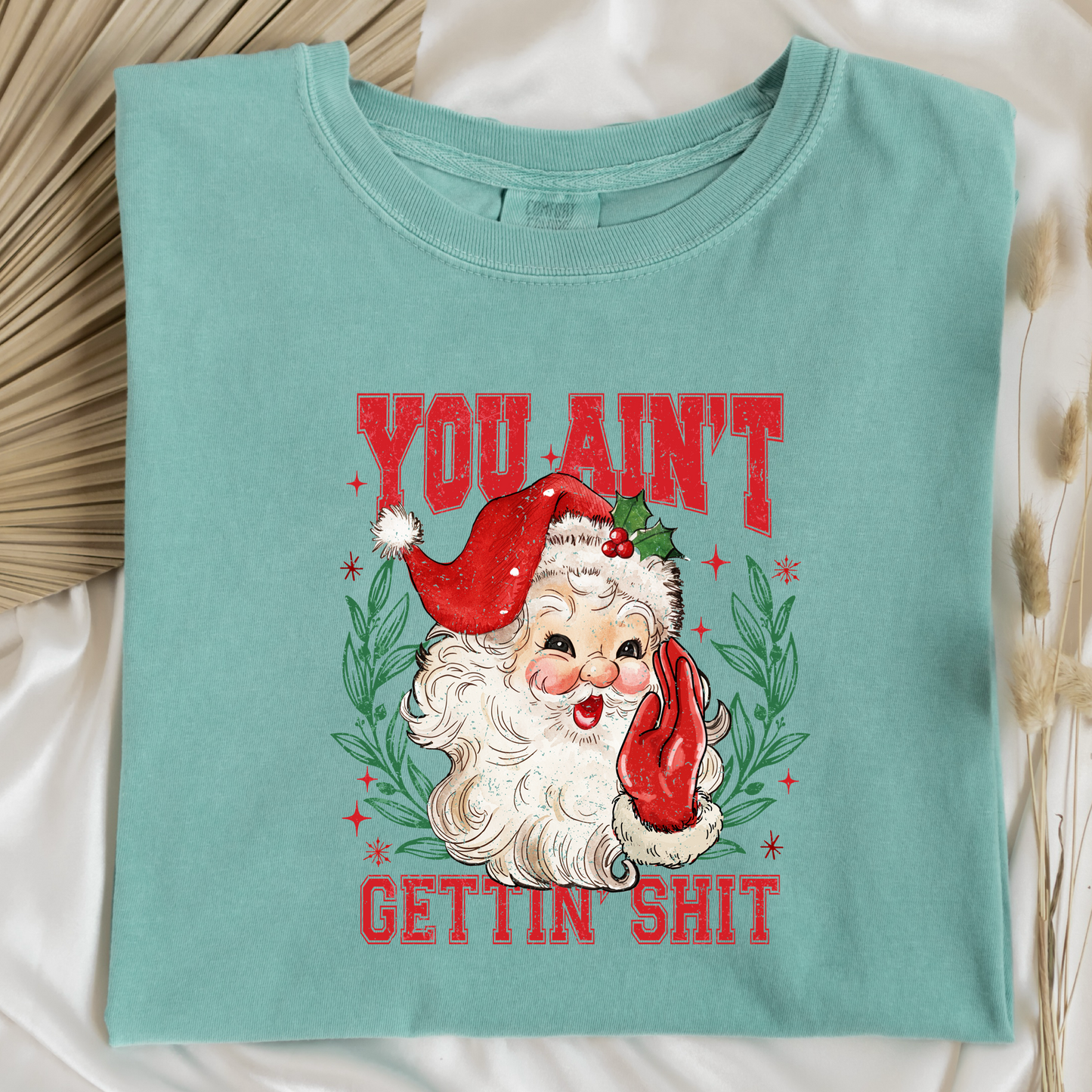 You Ain't Getting Shit Santa Graphic Tee