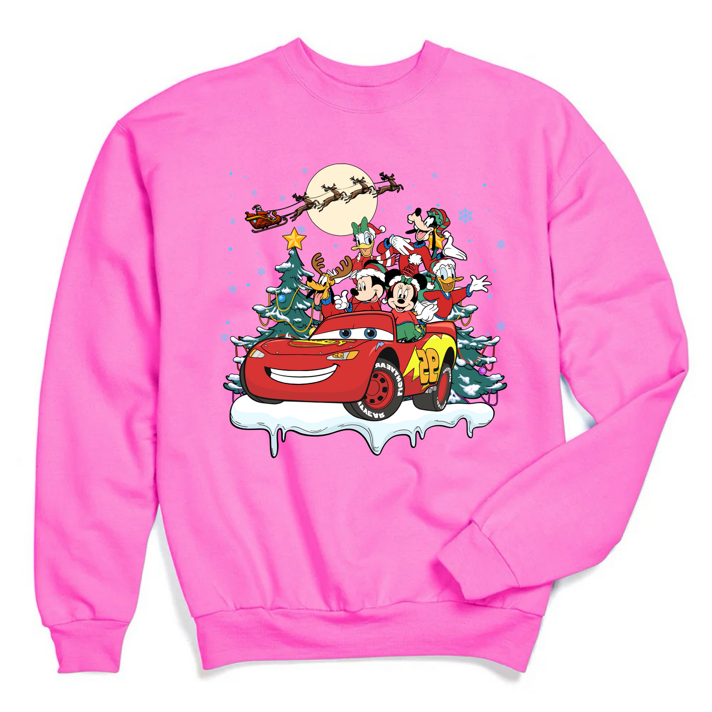 Lightning McQueen & Friends Christmas Crewneck & Hoodie