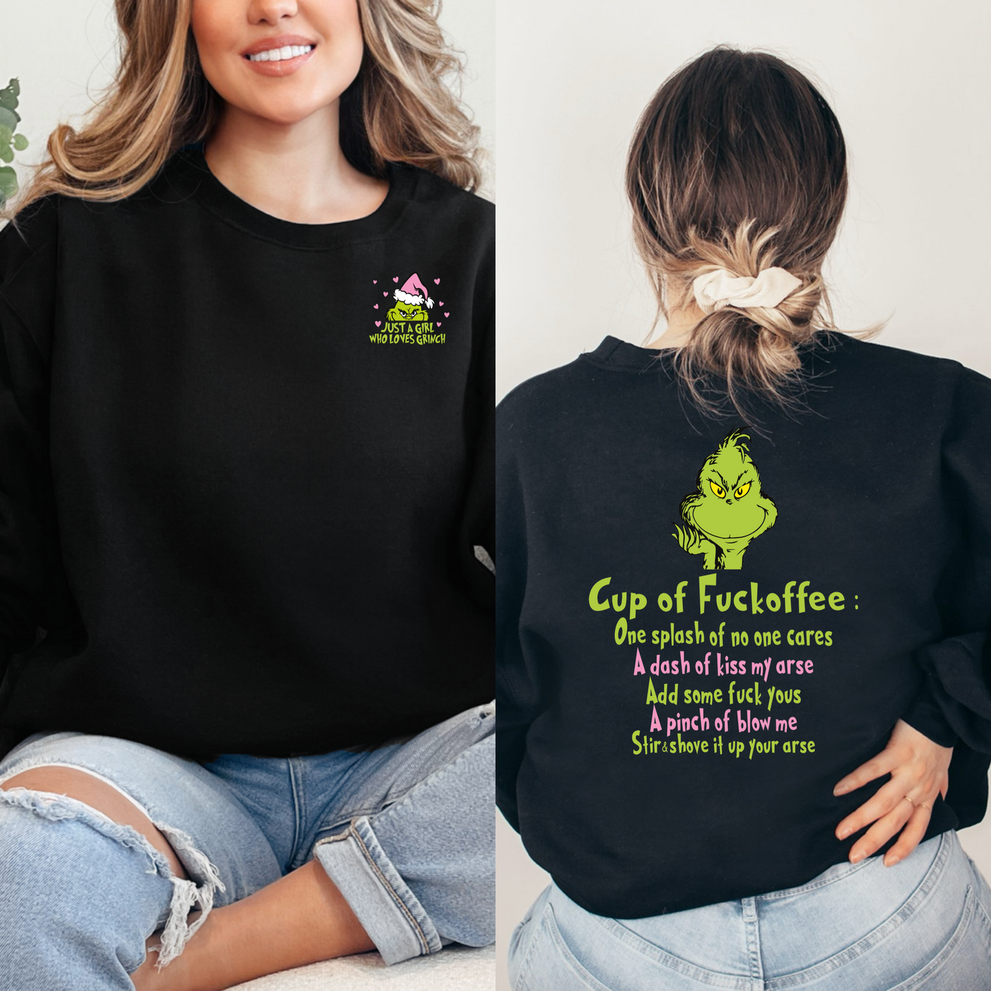 Grinch Fuckoffee Crewneck & Hoodie