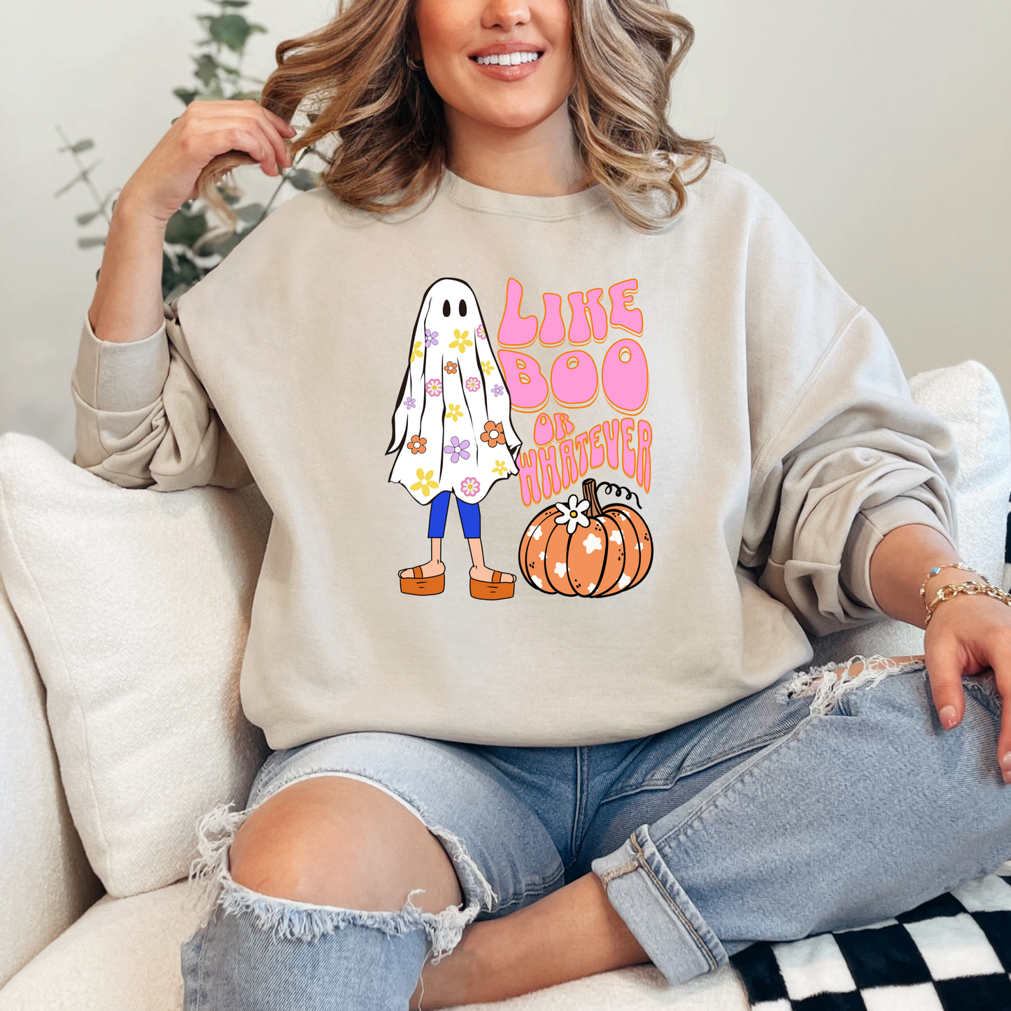 Lizzie McGuire "Like Boo or Whatever" Crewneck & Hoodie