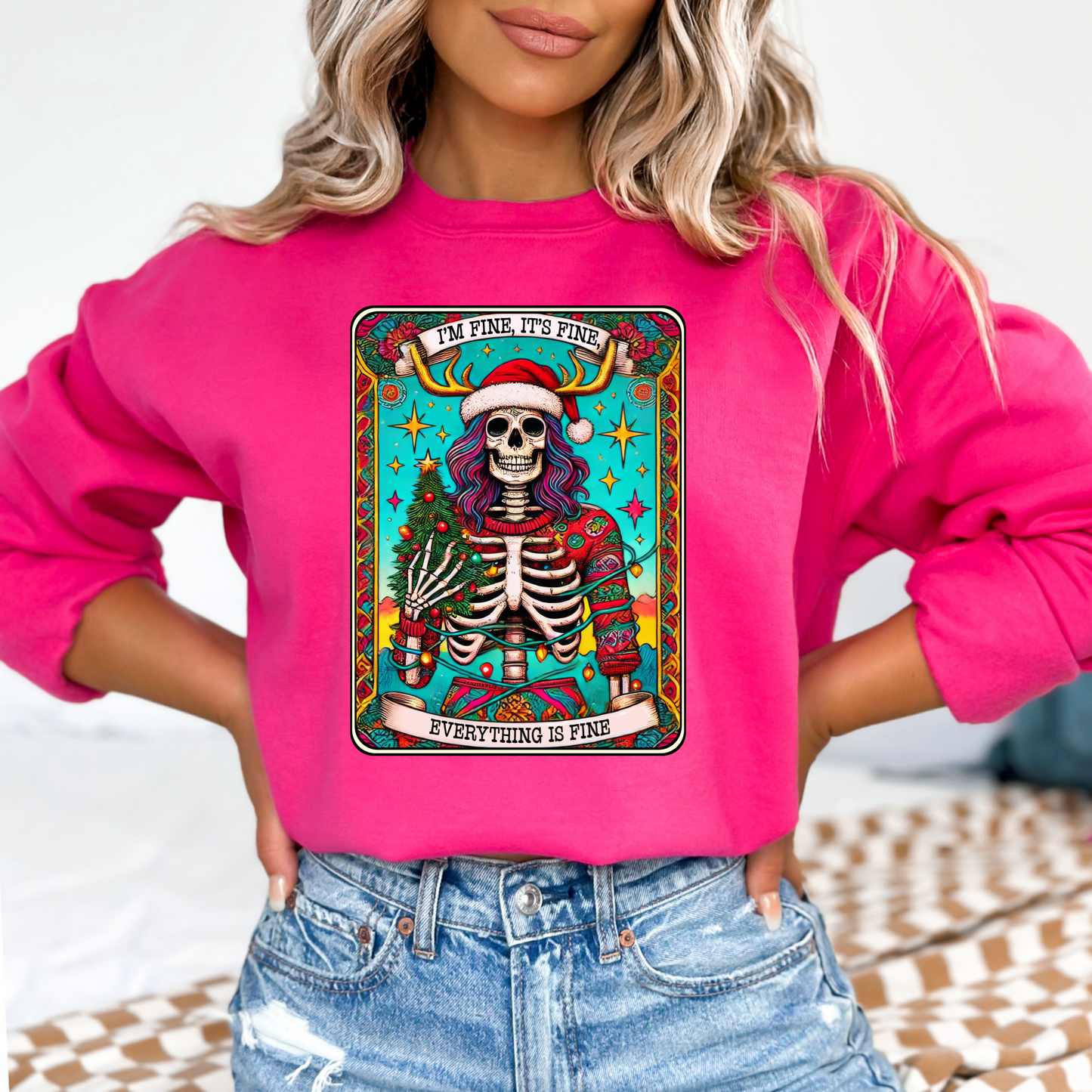 I'm Fine, It's Fine, Everything Is Fine Crewneck & Hoodie
