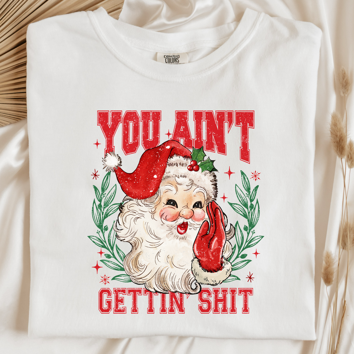 You Ain't Getting Shit Santa Graphic Tee