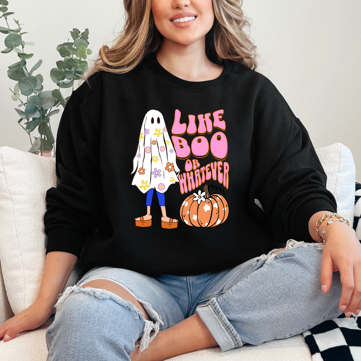 Lizzie McGuire "Like Boo or Whatever" Crewneck & Hoodie