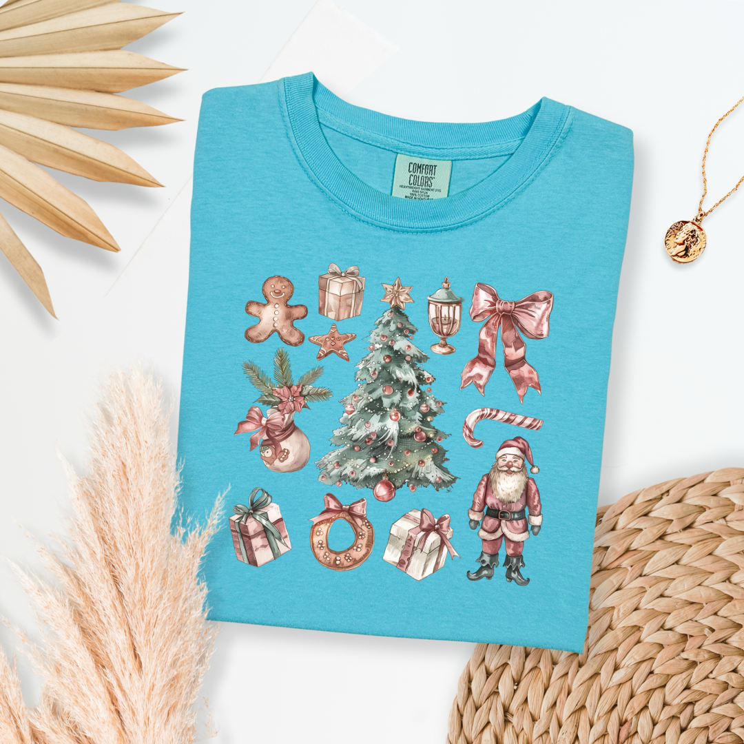 Vintage Brown Christmas Graphic Tee