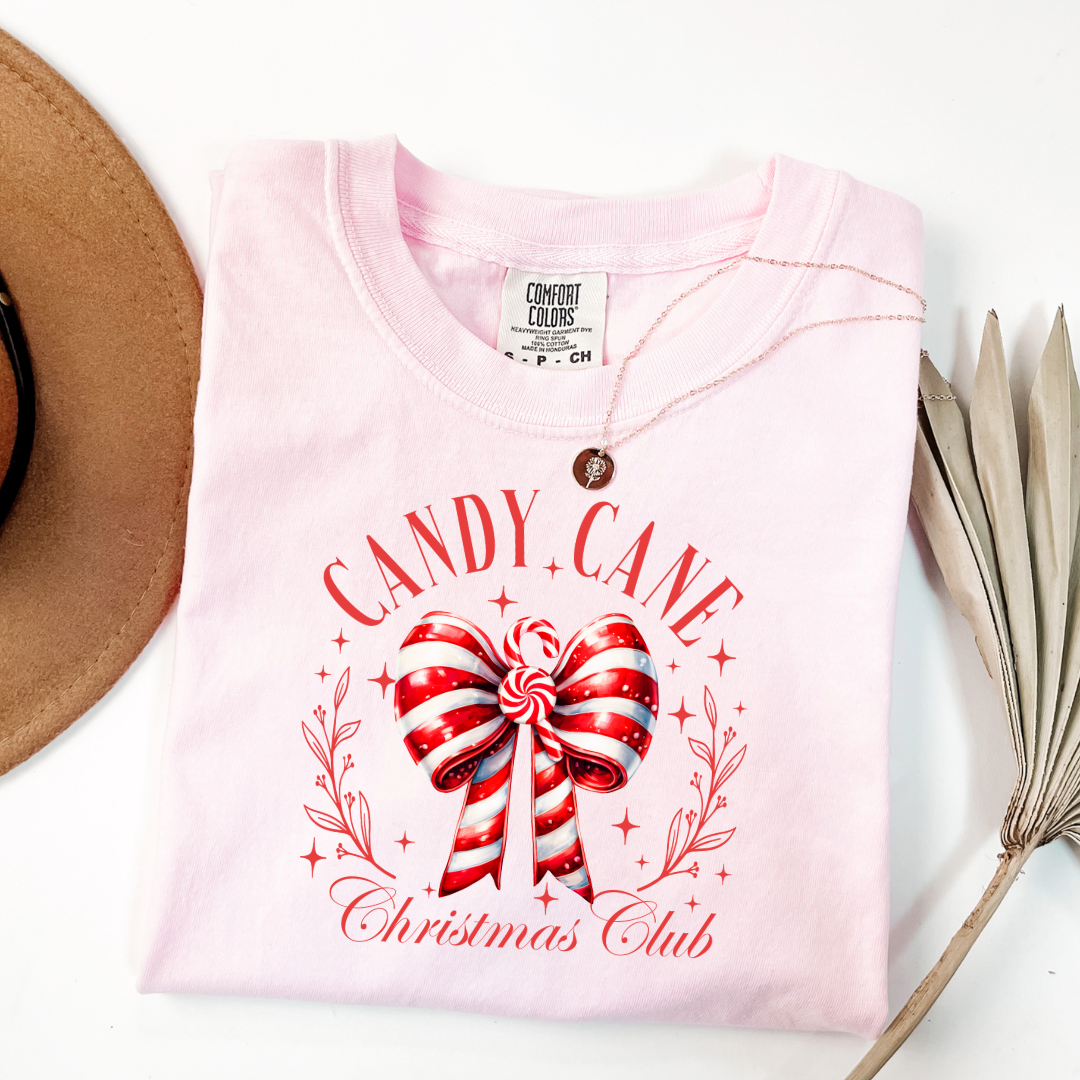 Candy Cane Christmas Club Graphic Tee