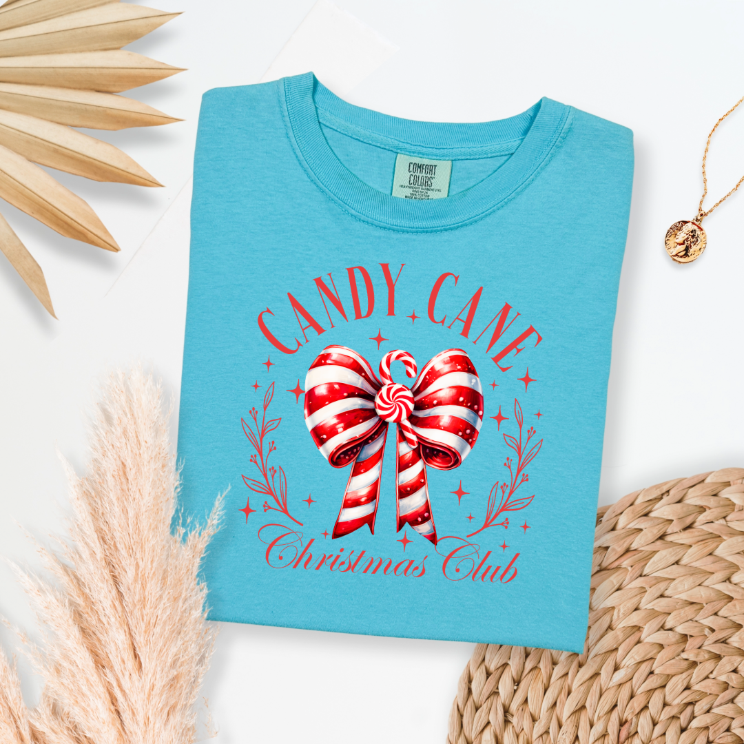 Candy Cane Christmas Club Graphic Tee