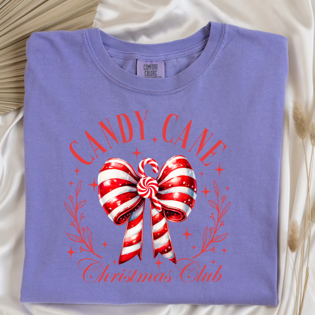 Candy Cane Christmas Club Graphic Tee