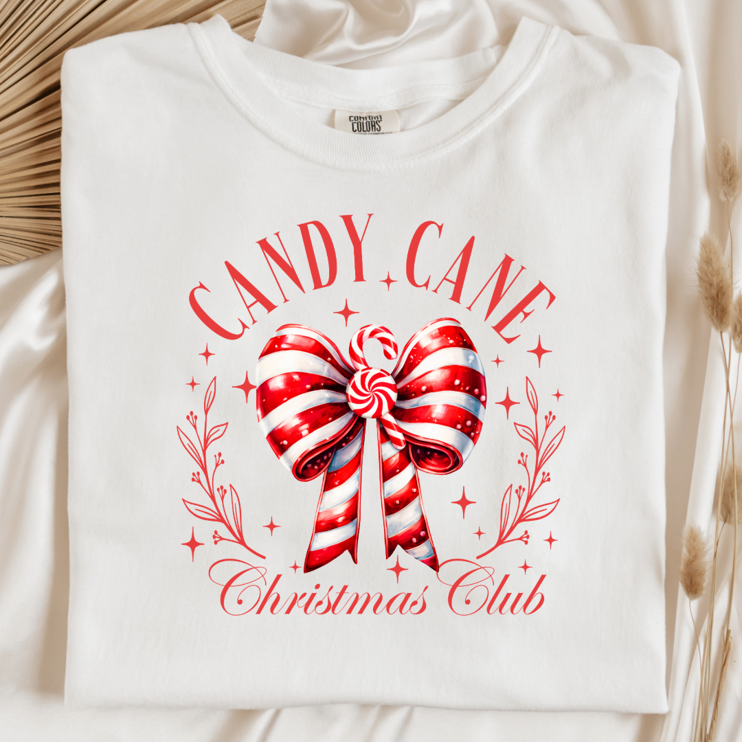 Candy Cane Christmas Club Graphic Tee