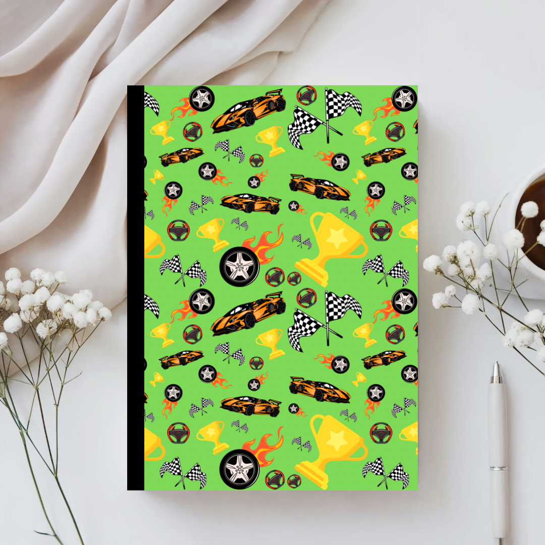 Fast Cars & Freedom Custom Composition Notebook Cover