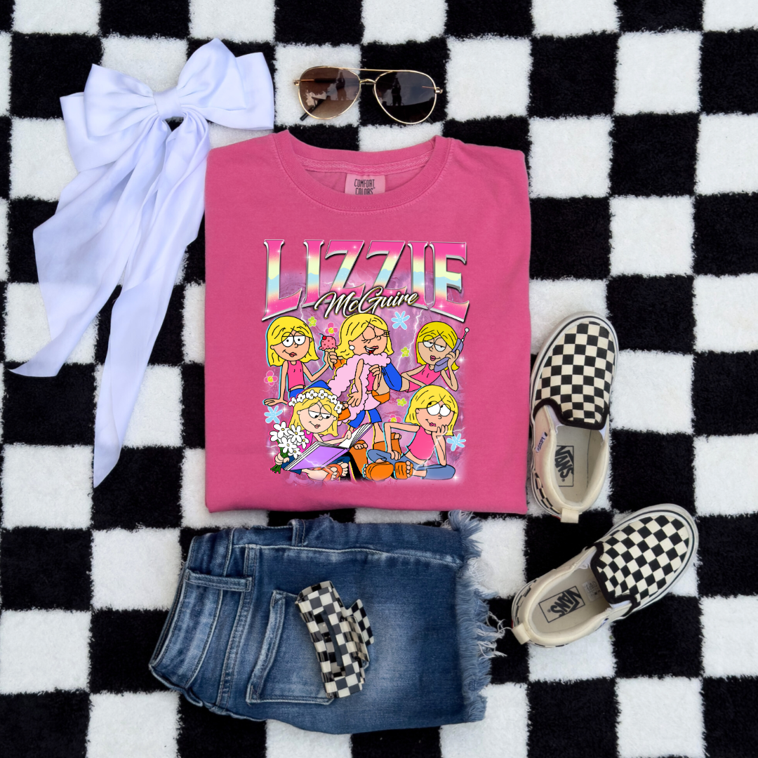 Customized Crunchberry Pink Vintage inspired Lizzie McGuire Youth Graphic Tee