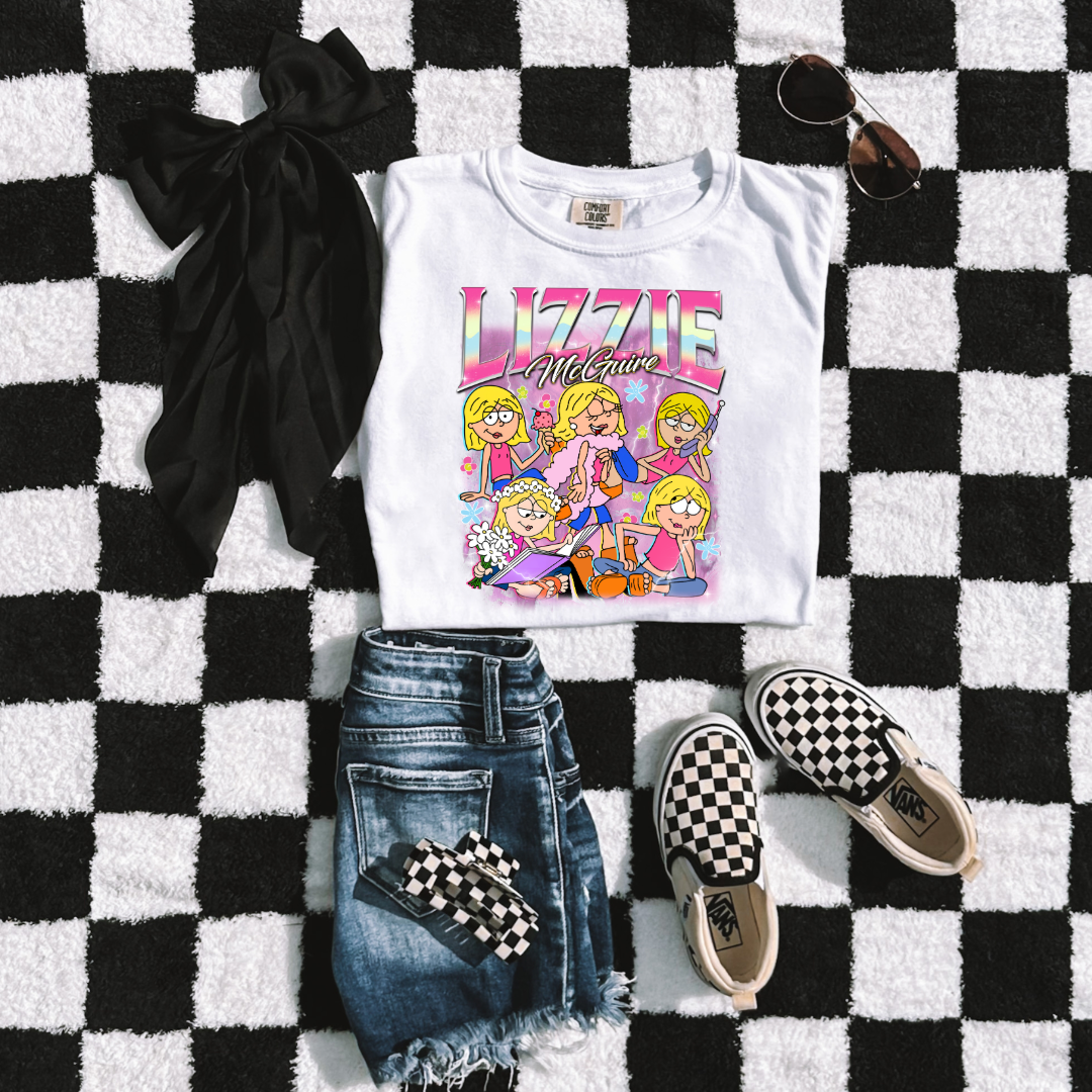 Customized White Vintage inspired Lizzie McGuire Youth Graphic Tee