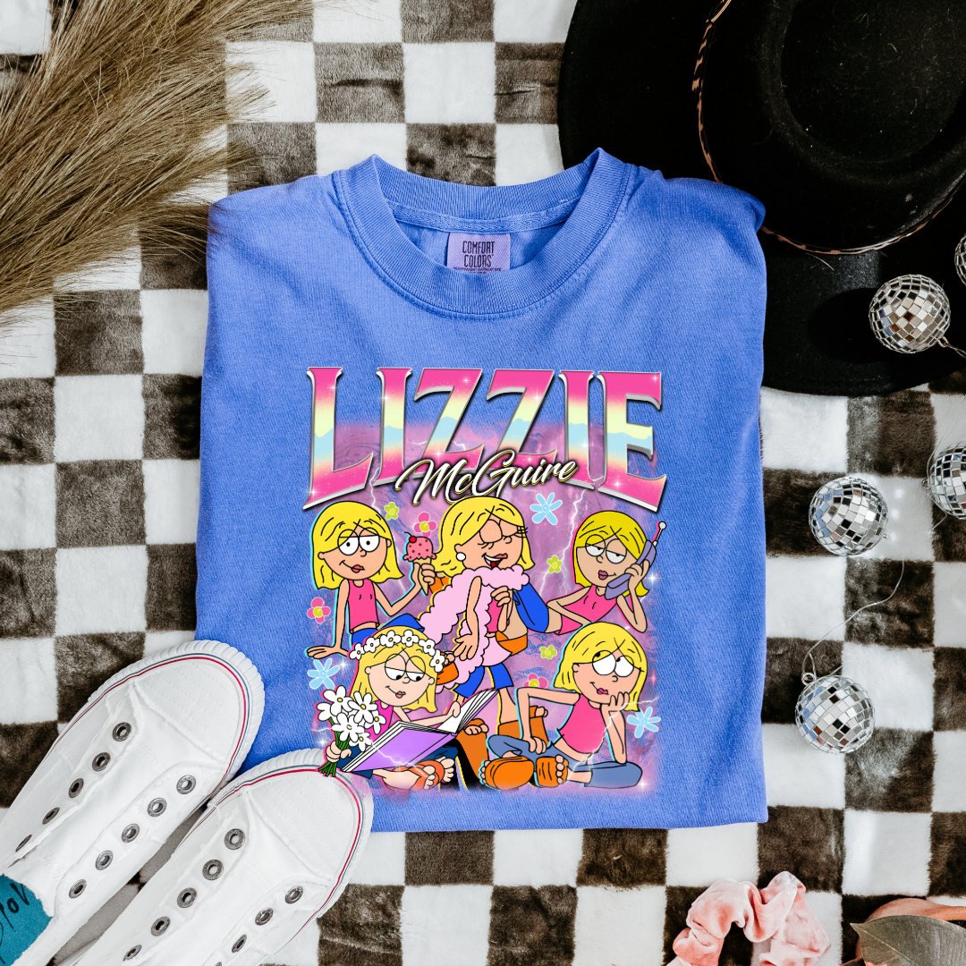 Customized Flo Blue Vintage inspired Lizzie McGuire Youth and Adult Graphic Tee