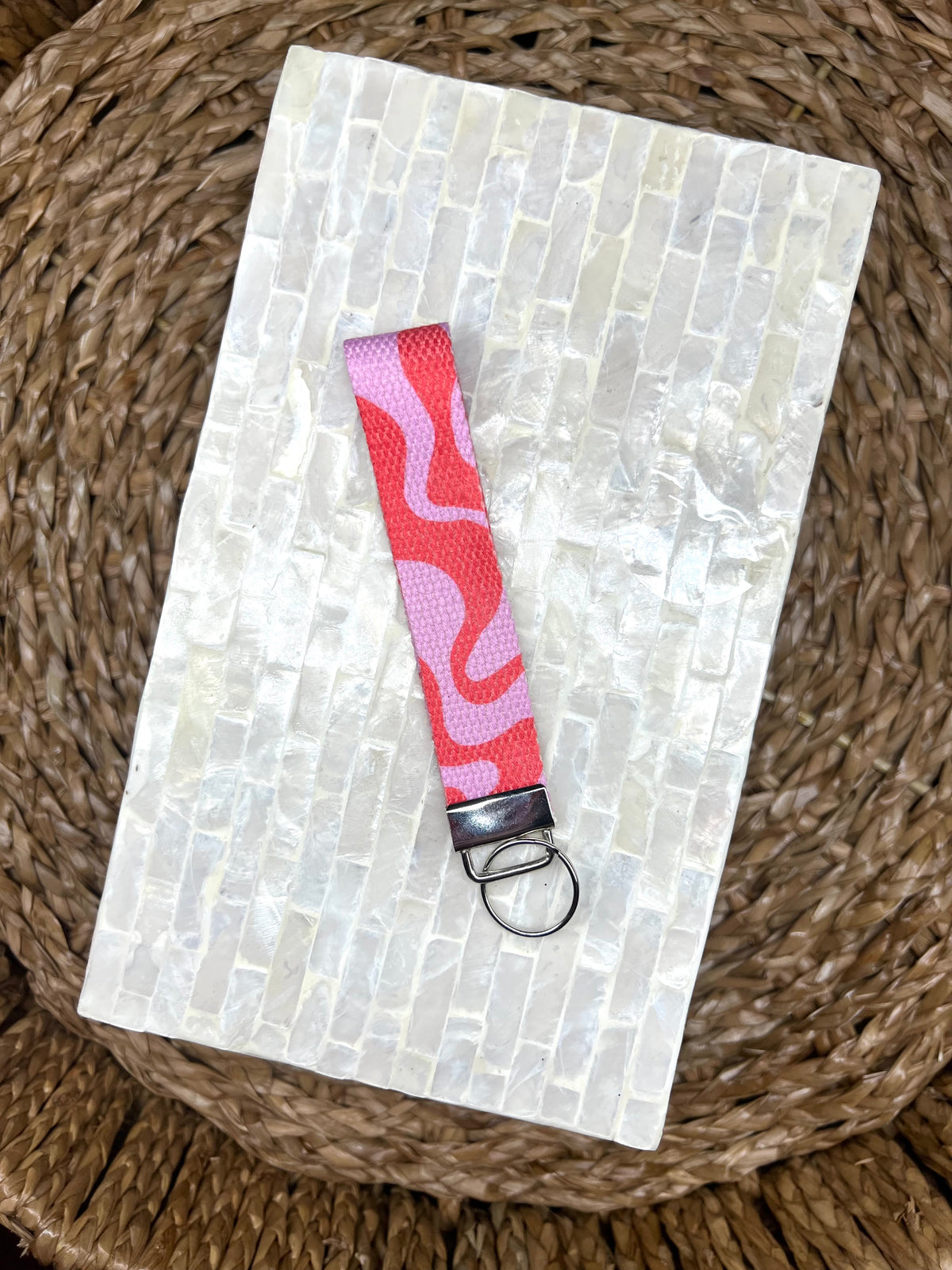 Shirley Temple Swirl Keychain Wristlet