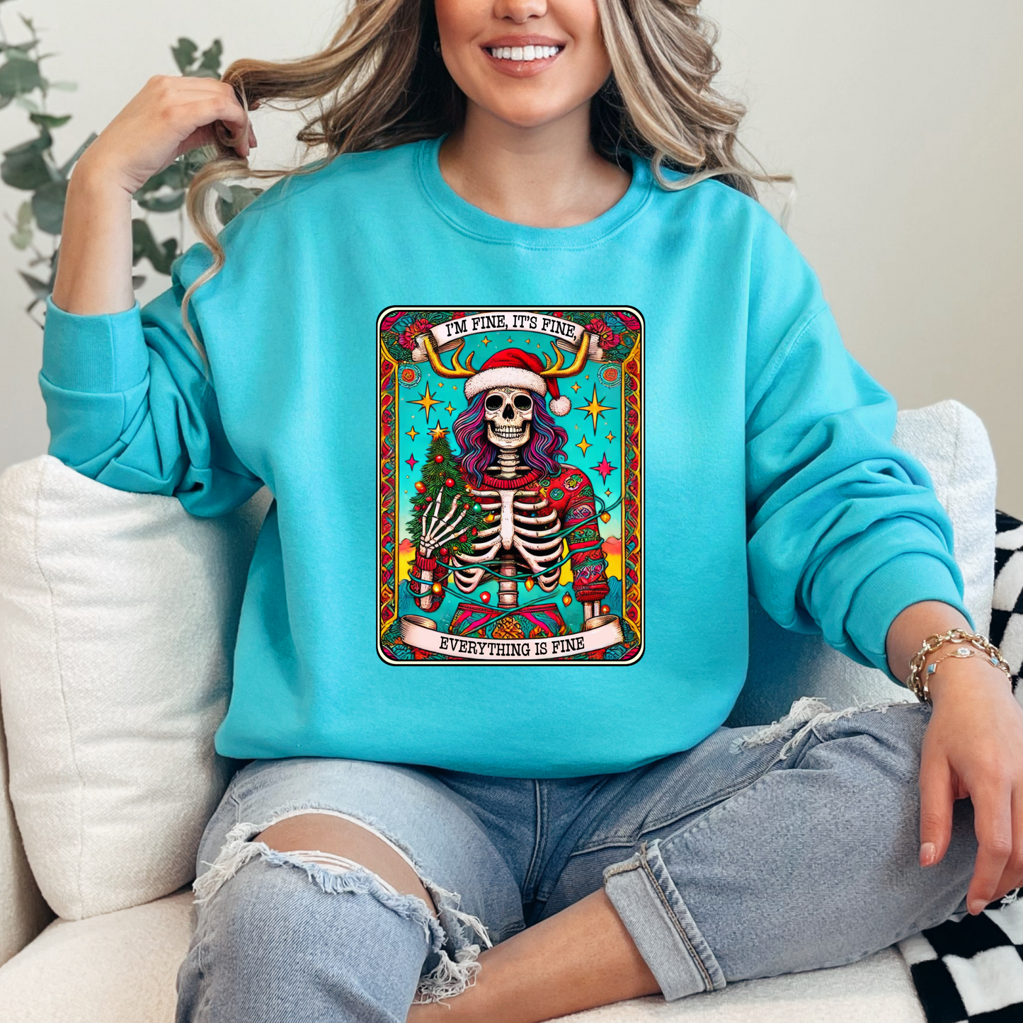 I'm Fine, It's Fine, Everything Is Fine Crewneck & Hoodie