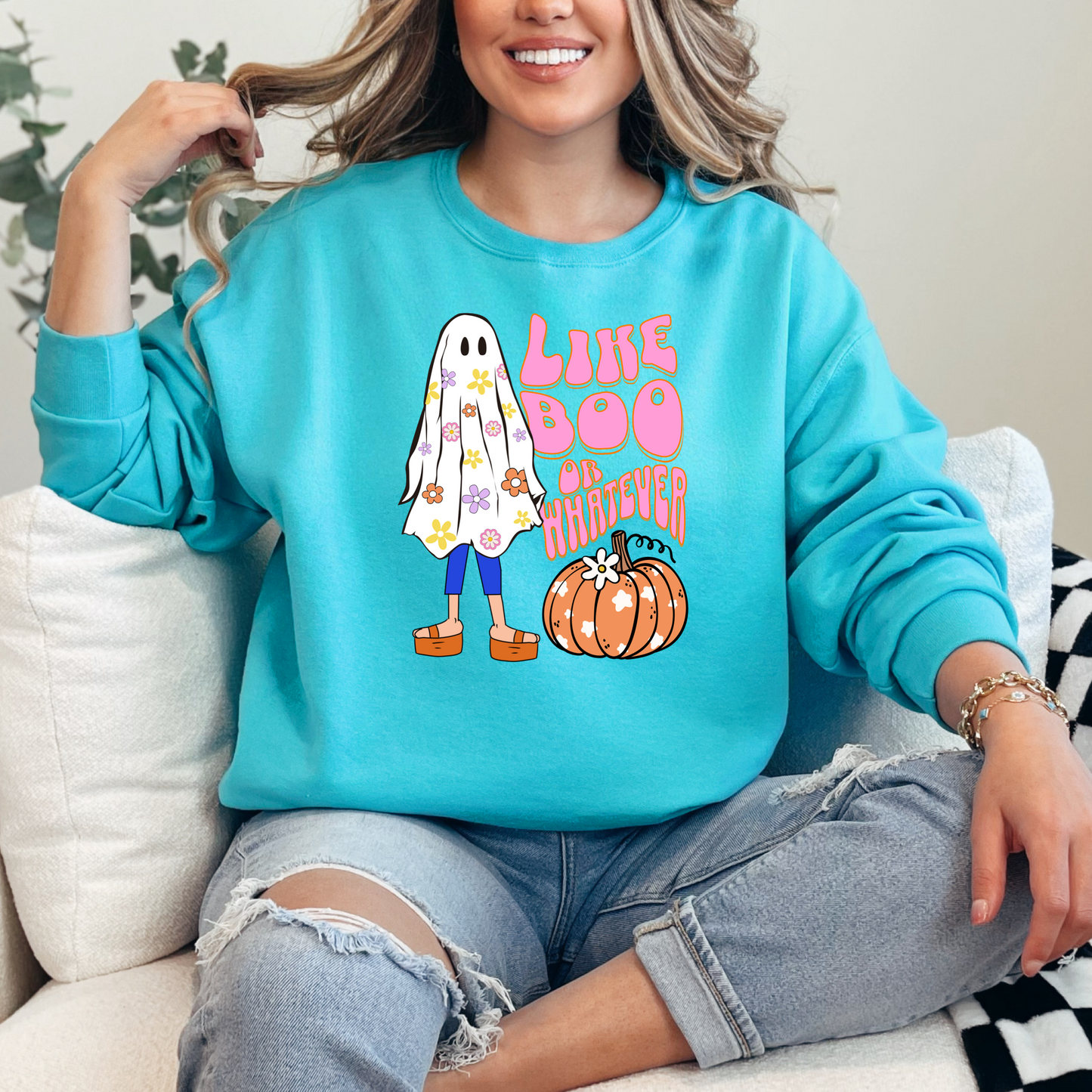 Lizzie McGuire "Like Boo or Whatever" Crewneck & Hoodie