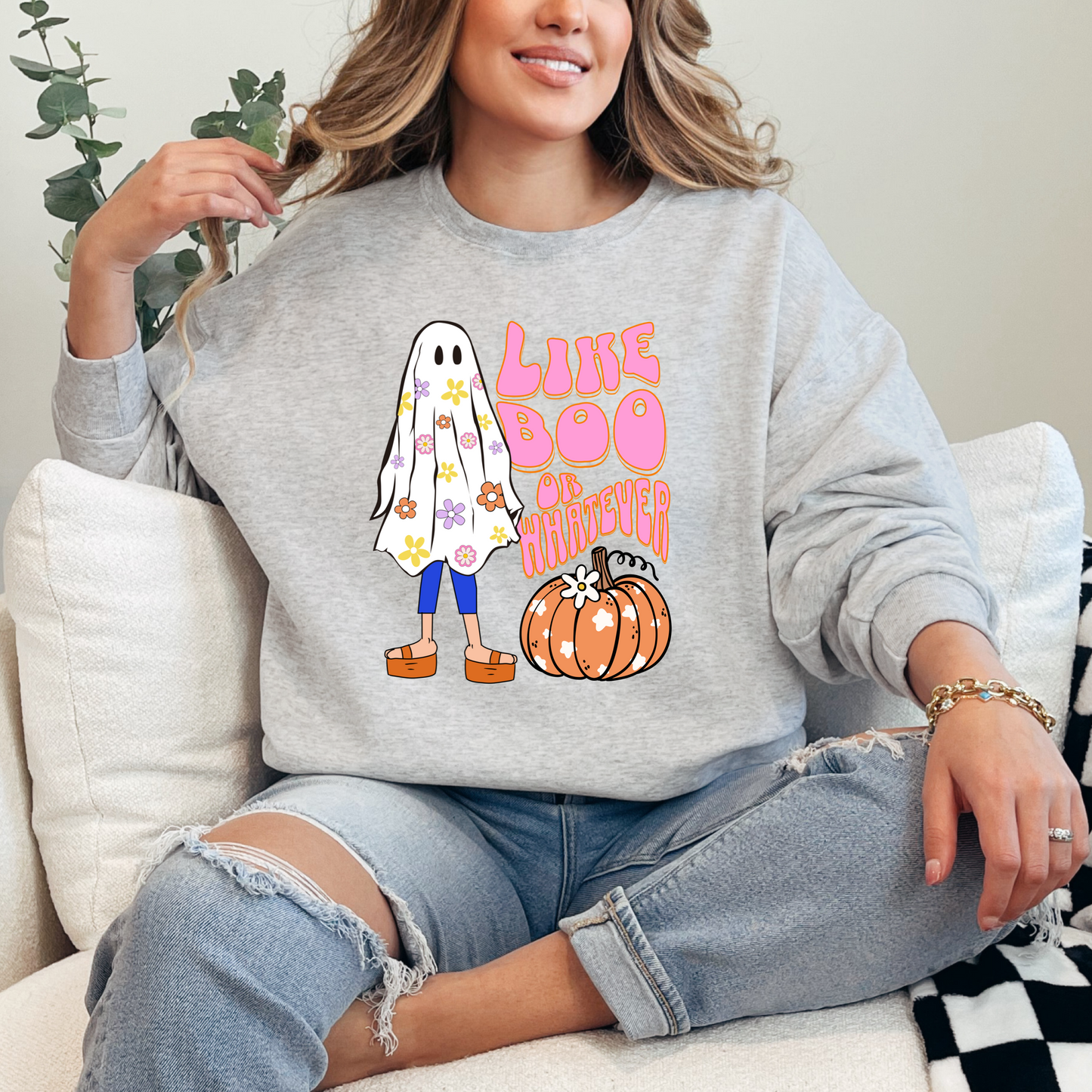 Lizzie McGuire "Like Boo or Whatever" Crewneck & Hoodie