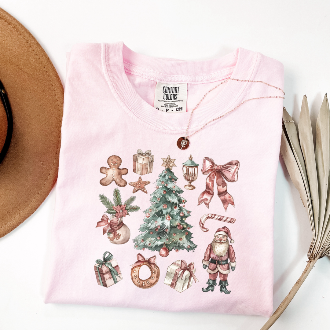 Vintage Brown Christmas Graphic Tee