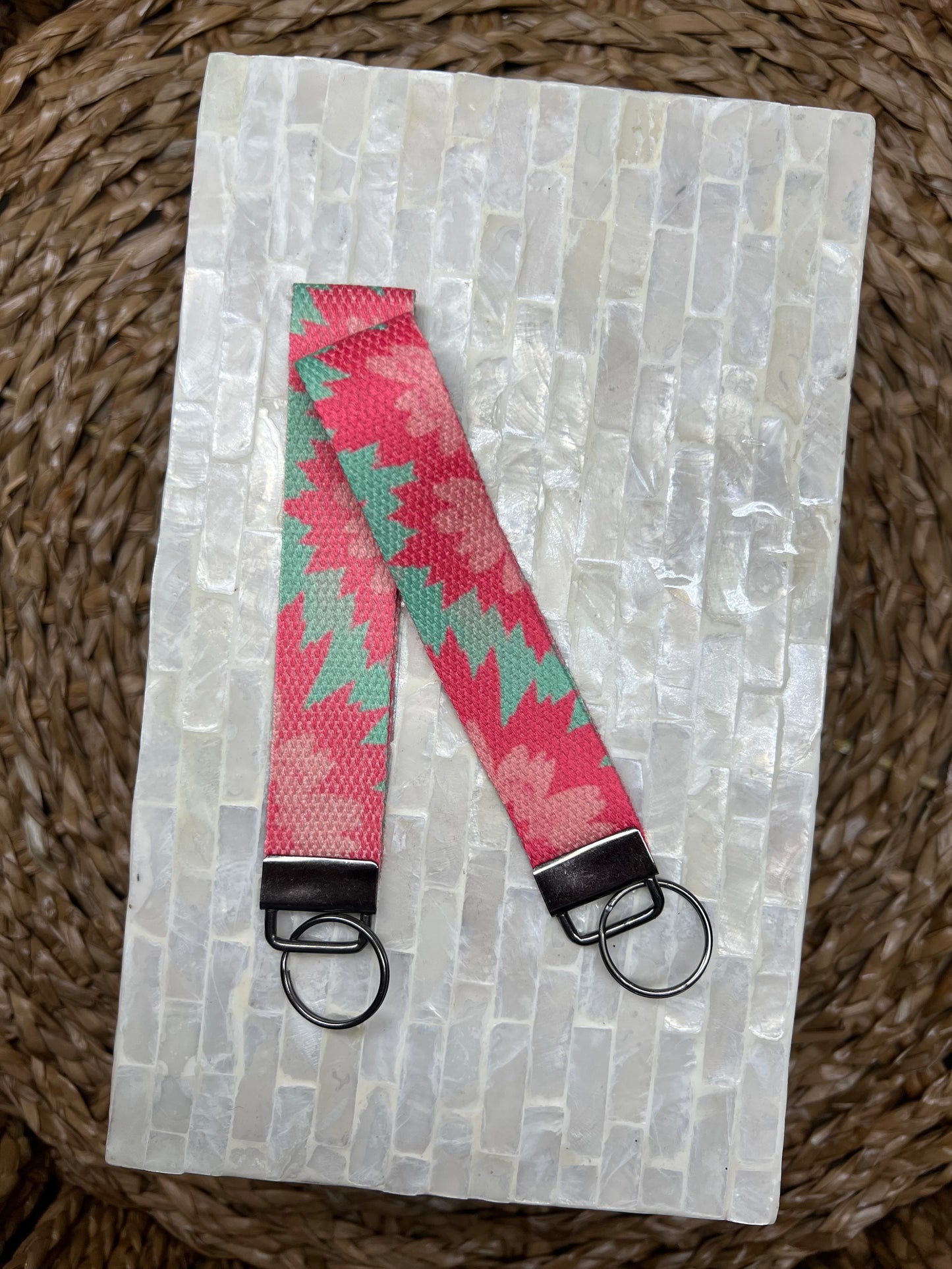 Western Bloom Keychain Wristlet
