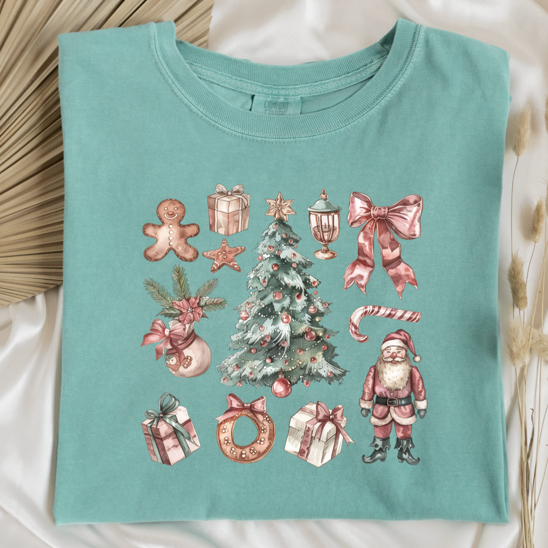 Vintage Brown Christmas Graphic Tee