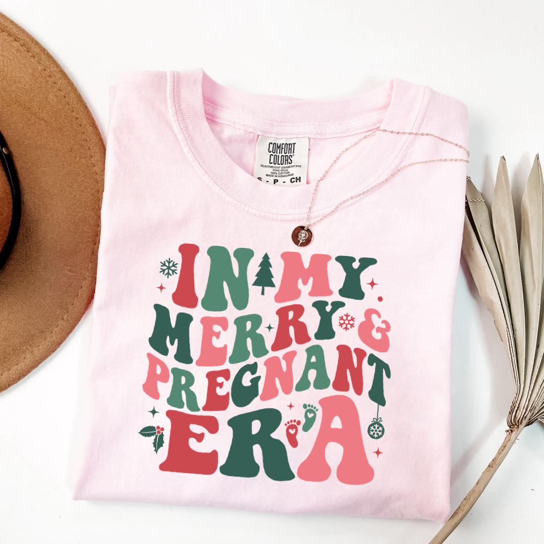 In My Merry & Pregnant Era Graphic Tee