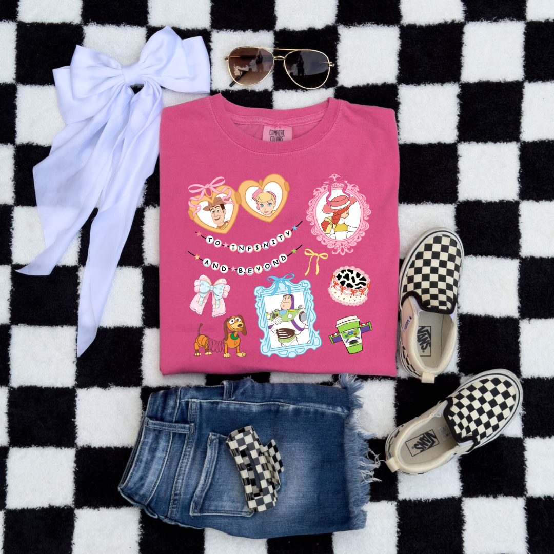 Customized Youth Crunchberry Pink Crewneck Coquette Toy story Matching Adult crew, tee and Youth crew available