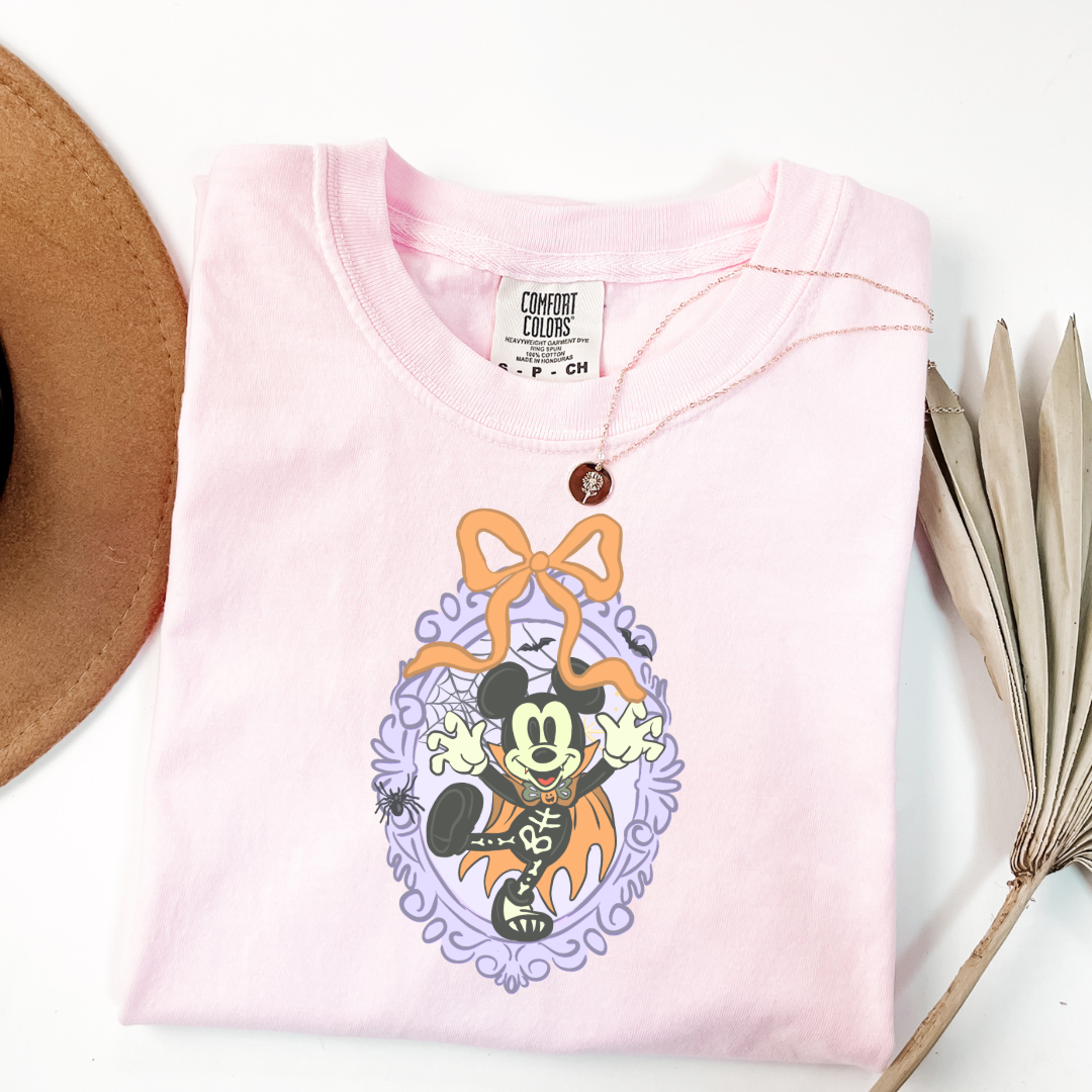Spooky Season Coquette Mouse Graphic Tee