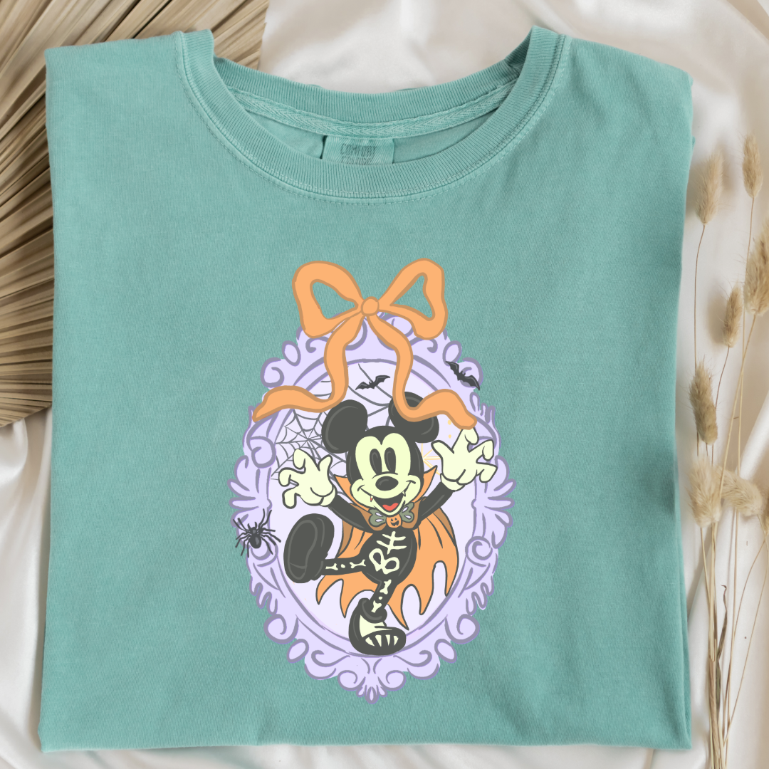 Spooky Season Coquette Mouse Graphic Tee