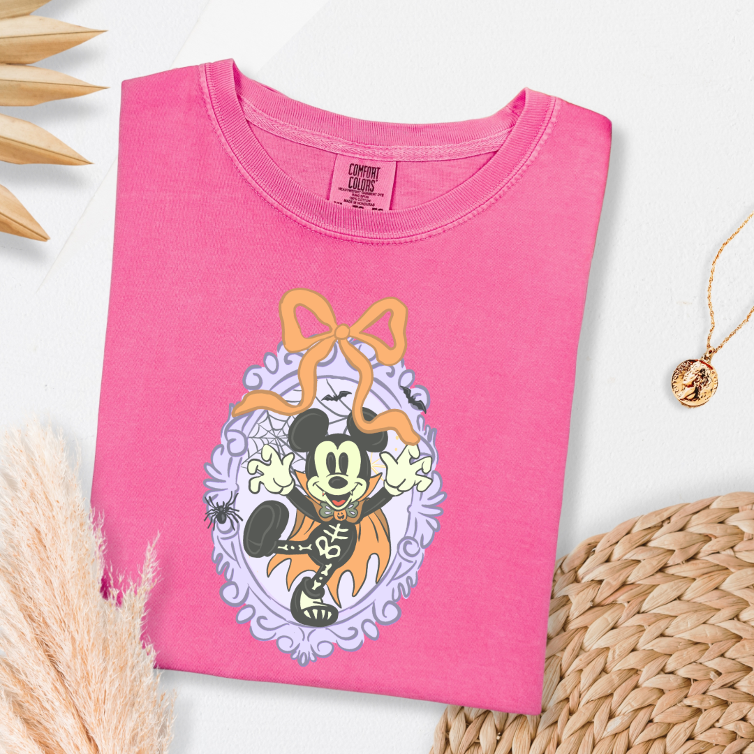 Spooky Season Coquette Mouse Graphic Tee