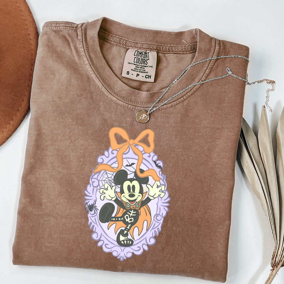 Spooky Season Coquette Mouse Graphic Tee