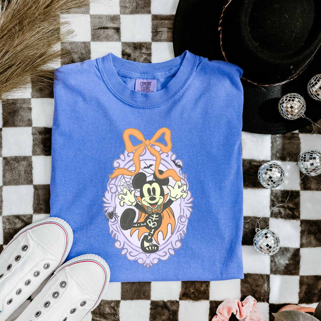 Spooky Season Coquette Mouse Graphic Tee