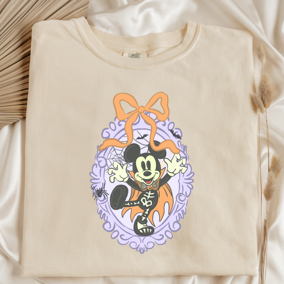 Spooky Season Coquette Mouse Graphic Tee