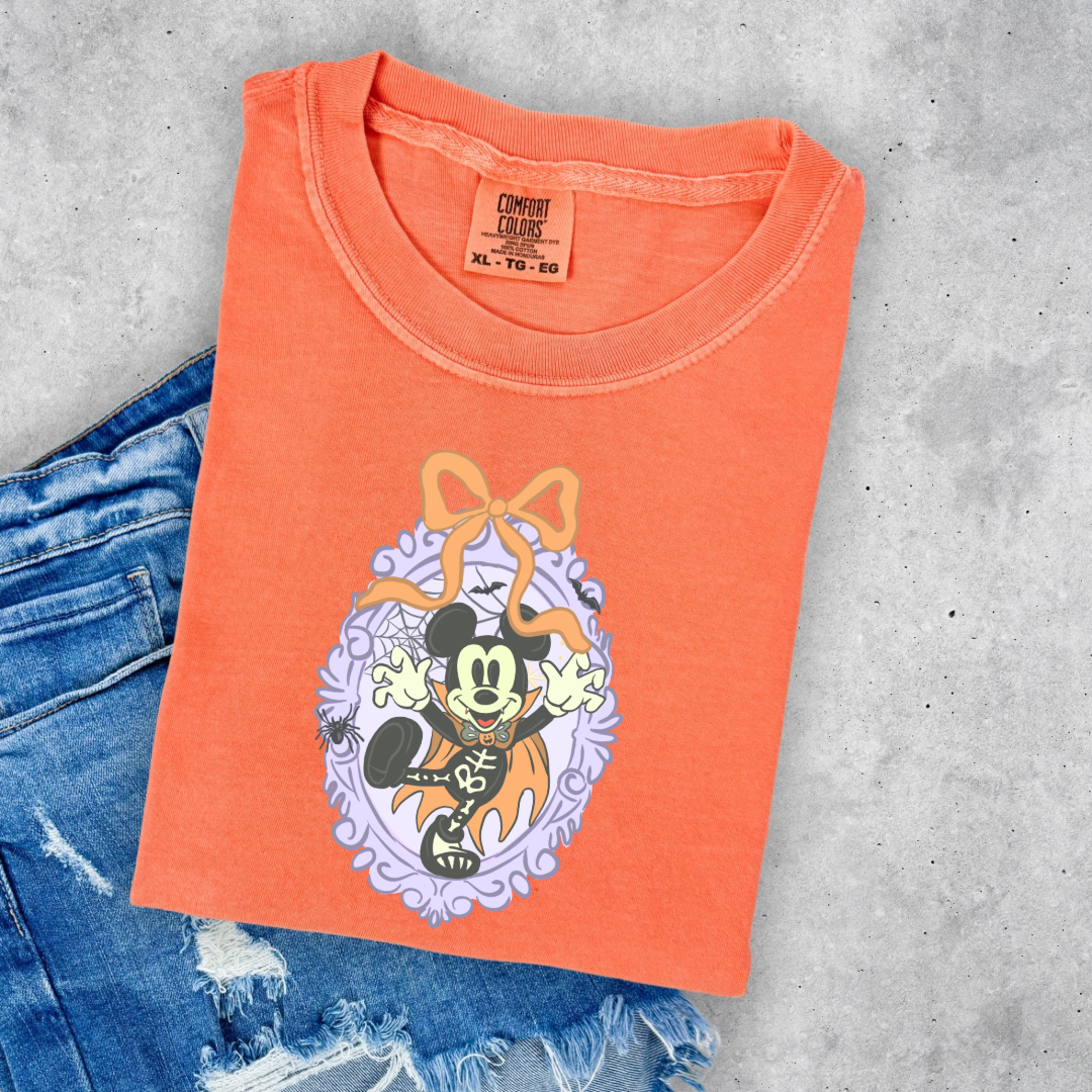 Spooky Season Coquette Mouse Graphic Tee